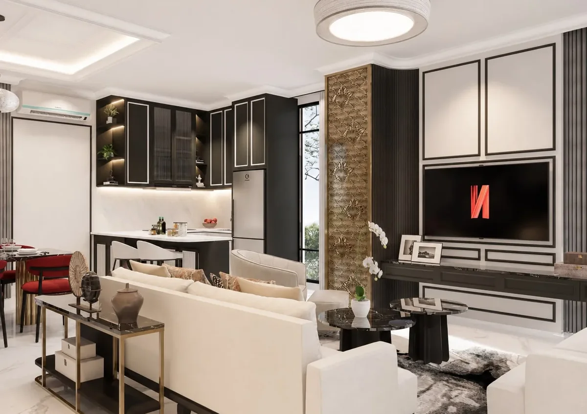 Inspirasi interior living dining dapur classic contemporary — Ideas & Inspiration Show Unit